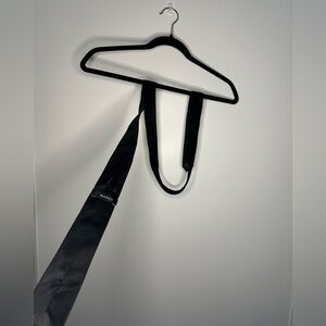 RW&CO. Black Silk Tie with Subtle Texture